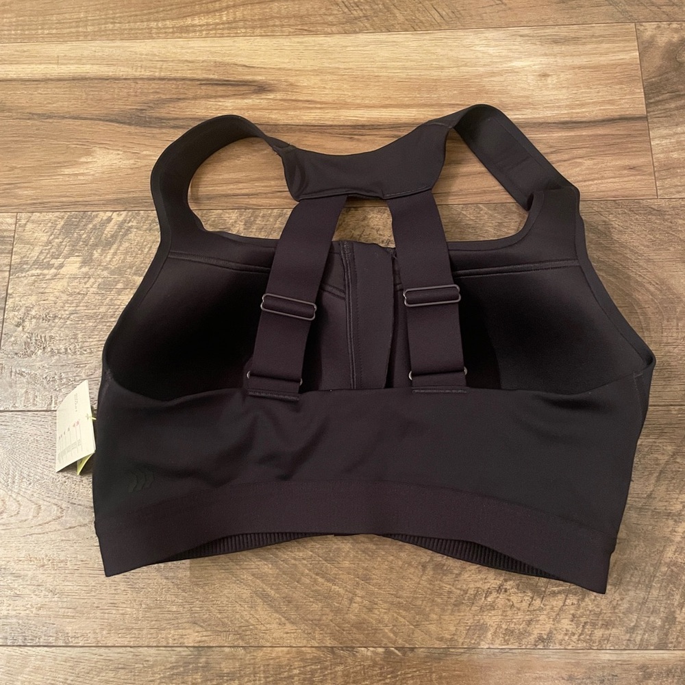 NWT! All In Motion Sports Bra Keyhole Black 36C Women's Sculpt High Support - Picture 6 of 12